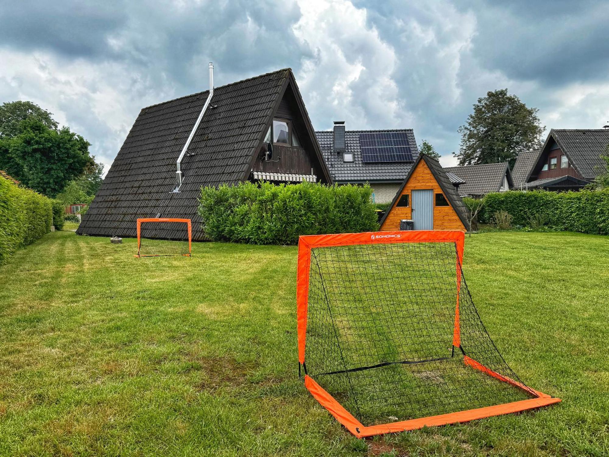 Nur-Dach-Haus Am Alfsee Rieste Exteriör bild